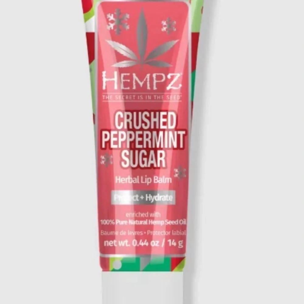 Hempz Crushed Peppermint Sugar Herbal Lip Balm 5- Pack Set NWT